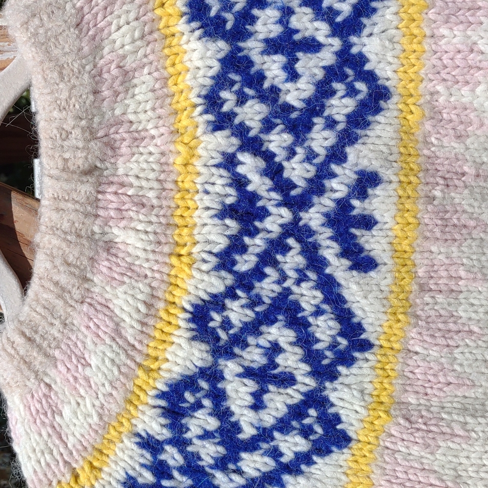 J.Crew Round Neckline Pattern Pullover Hand Knit … - image 6